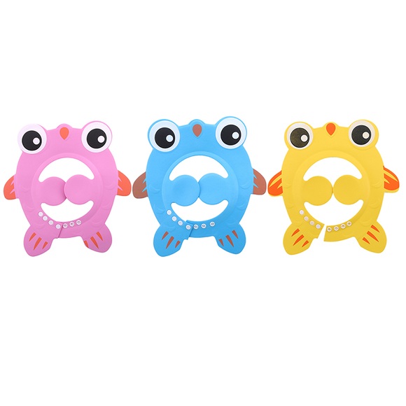 Bath & Shower Product Baby Hat Shampoo Cap Goldfish Ear Protection New Hot Baby Bath Adjustable Shower Hat Children Shower Cap