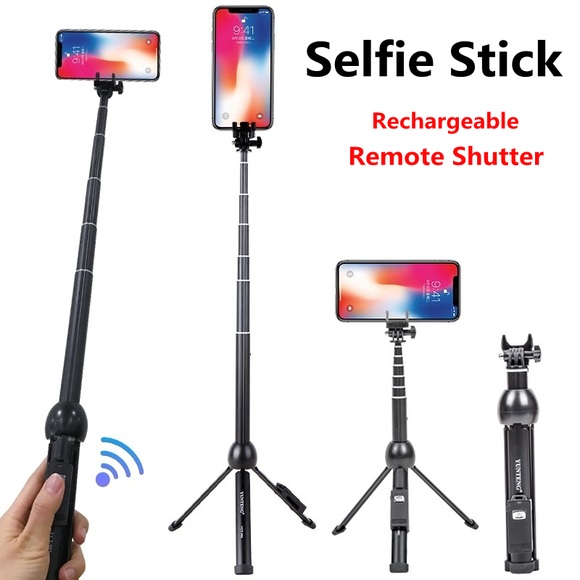 Roreta high quality Bluetooth-compatible Selfie Stick Tripod Portable Wireless Remote shutter Monopod Handheld For iPhone