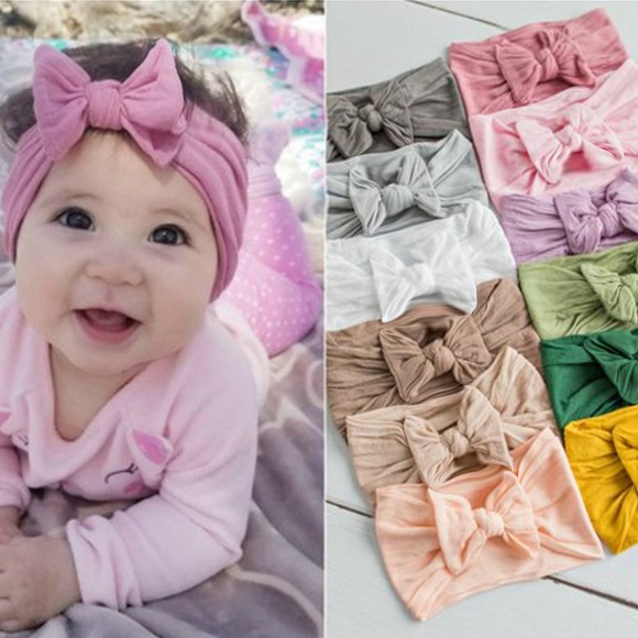 1 piece of baby headband headdress for girls with bowknot hairband and cute baby newborn hair accessories
