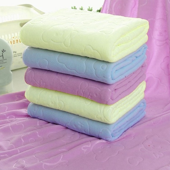 70*140cm Children Towels Super Soft Baby Care Towel Strong Absorbent Baby Bathing Towel Children Bath Towel Newborn Baby Girl