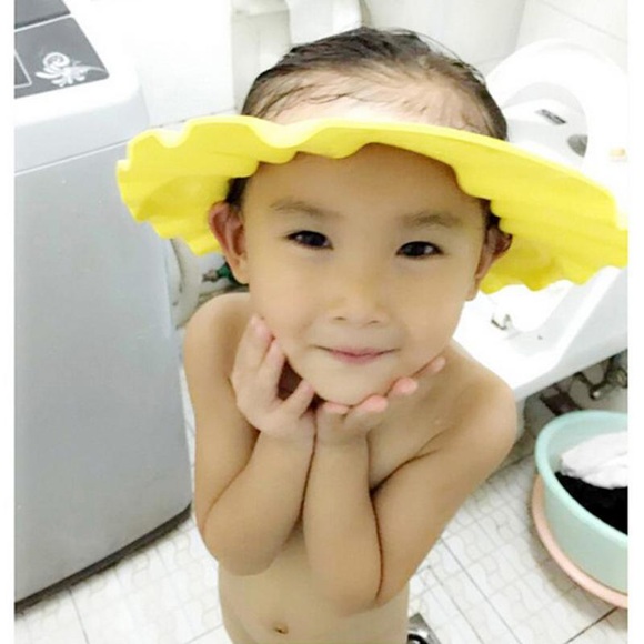 Baby Kids Wash Hair Shield Soft Adjustable Bath Shampoo Bathing Adjustable Shower Cap Baby Bath Accessories Eyes Ears