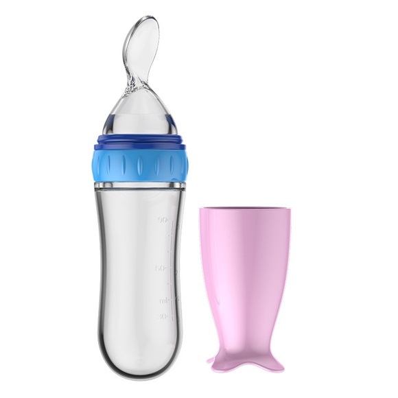 Baby Spoon Bottle Feeder Dropper Silicone Spoons for Feeding Medicine Kids Toddler 90ml Baby Feeding Bottle Children