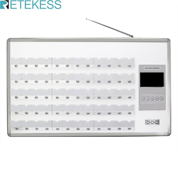 Retekess TD122 60 Bed Wireless Calling Host Receiver with Voice Reporting for Nurse Calling System Clinic Ward