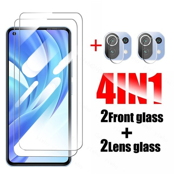 Camera Lens Film For Mi 11 lite 6.55inch HD Front Tempered Glass for xiaomi xiomi xaomi mi11 lite mi 11lite 5g lit safety glass