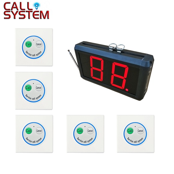 99 channel 1 wall display screen with 5 wall bed patient calling button Hospital Nurse Call System