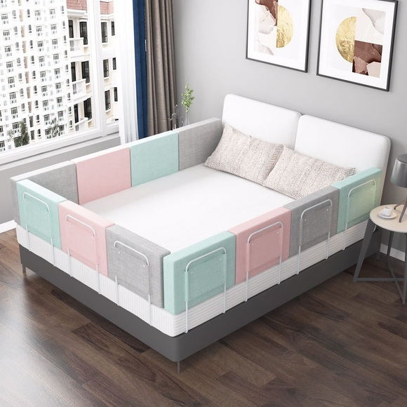 28cm Height Baby Bed Bumper Crib Rail Guard Adjustable Anti-collision Children's Bed Fence Barrier General Soft Gate Crib