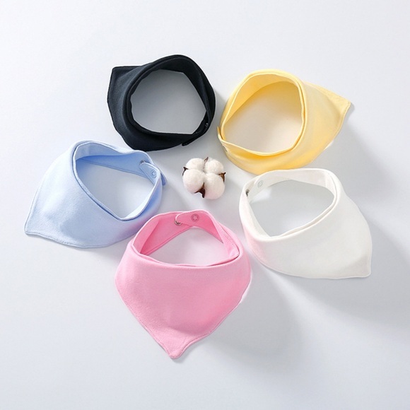 Baby Bibs Cotton Absorbent Hypoallergenic Bibs Unisex Newborn Baby Bandana Bibs Drooling Teething Bibs