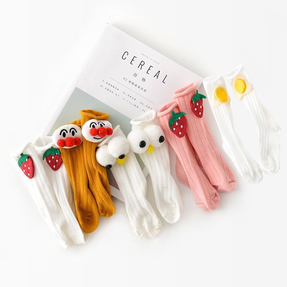 Yg brand children's clothing new baby cute cartoon warm back socks men's and women's baby socks warm stockings