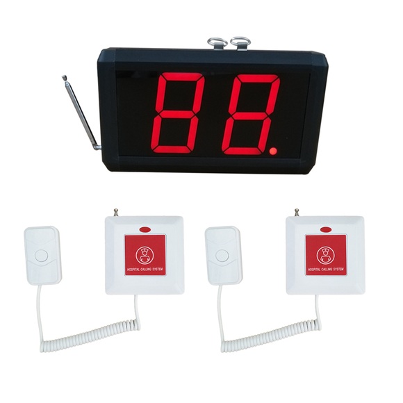 Wireless Patient Emergency Call Button System 1 Nurse Station Screen 4 Bed Room Calling Pager