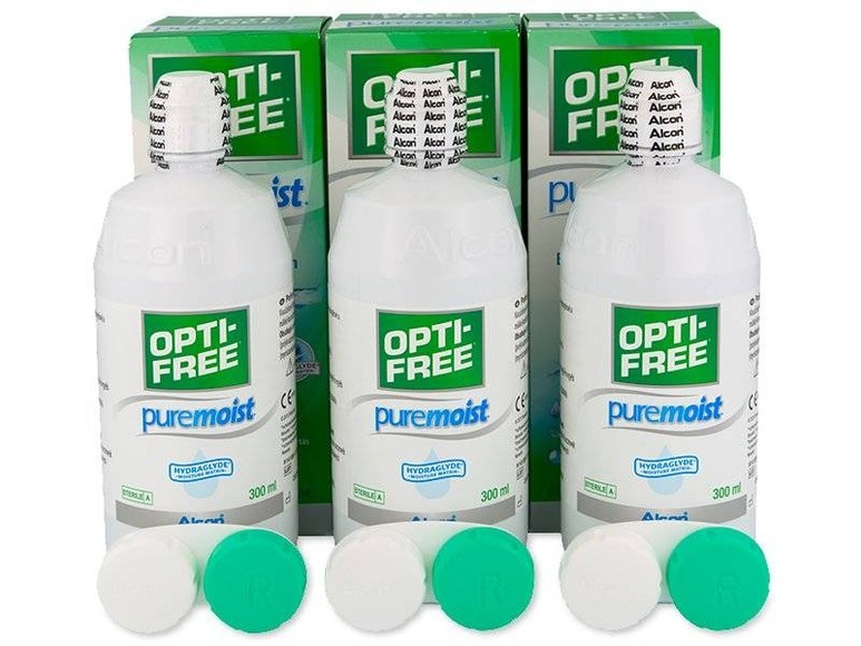 OPTI-FREE PureMoist 3 x 300 ml mit Behälter