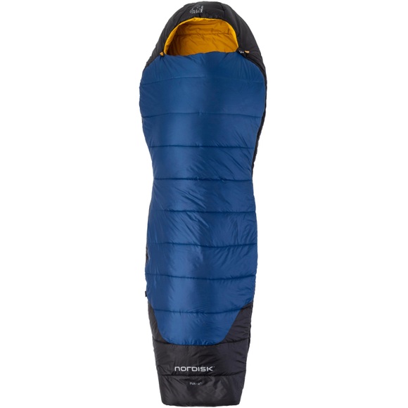 Nordisk Puk -2° Curve Schlafsack M true navy/mustard yellow/black 2020 Mumienschlafsäcke