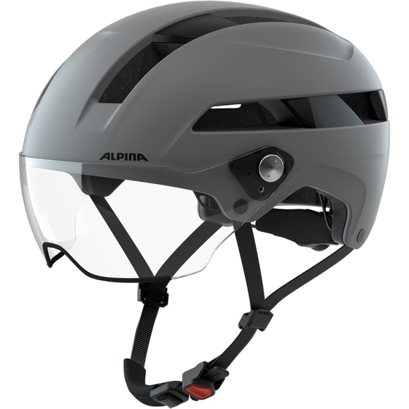 Alpina Soho Visor Velohelm - Coffee-Grey Matt