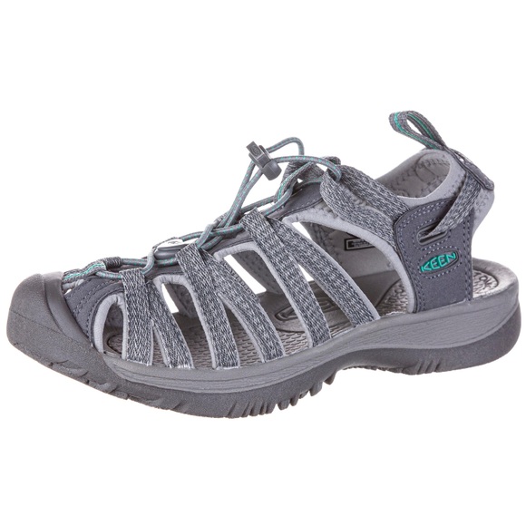 Keen Damen Whisper Sandale (Größe 39.5, Grau)