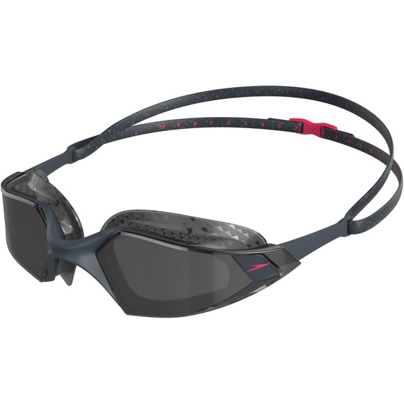 speedo Aquapulse Pro Brille oxid grey/psycho red/smoke 2020 Schwimmbrillen