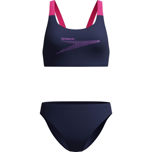 SPEEDO SOLID BOOM LEADERBACK Bikini Set Damen
