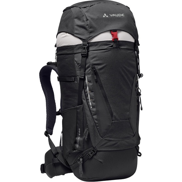 VAUDE Asymmetric 42+8, black Trekkingrucksack