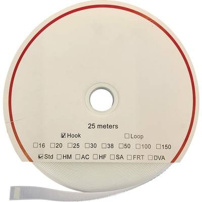 Fastech HOOK HM PS-A69 20MM Klettband zum Aufkleben Haftteil (L x B) 25000 mm x 20 mm Weiß 25 m