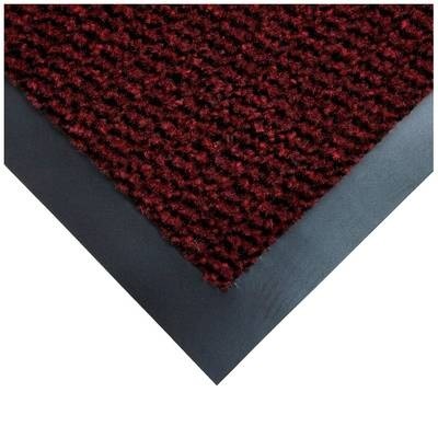 Schmutzfangmatte für innen, Flor aus Polypropylen Breite 1200 mm, pro lfd. m schwarz / rot