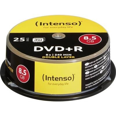 Intenso DVD+R 8,5GB 8x Double Layer, 25er-Spindel