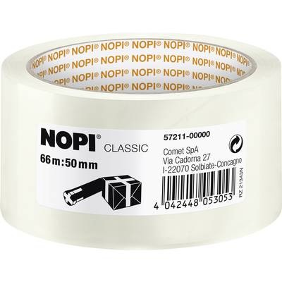 Nopi 57211 Packband Nopi® Transparent (L x B) 66 m x 50 mm 1 Rolle(n)