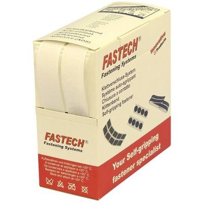 Fastech B20-SKL000005 Klettband zum Aufkleben Haft- und Flauschteil (L x B) 5000 mm x 20 mm Weiß 5 m