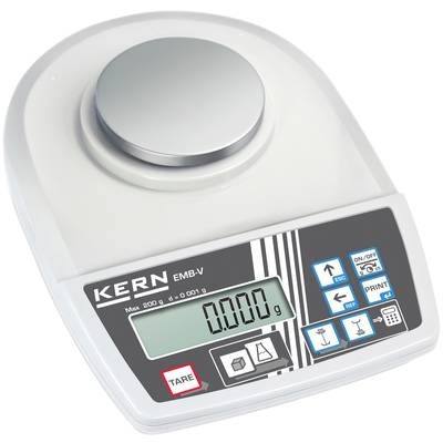 Kern Briefwaage Wägebereich (max.) 0.2 kg Ablesbarkeit 0.001 g netzbetrieben, batteriebetrieben Silber
