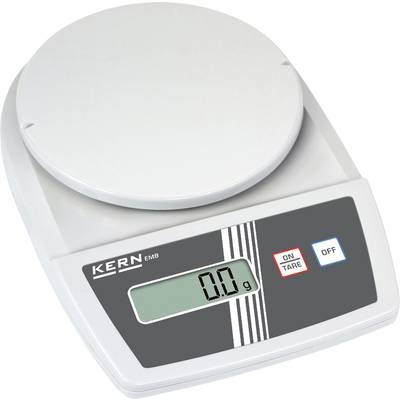 Kern Briefwaage Wägebereich (max.) 6 kg Ablesbarkeit 0.1 g netzbetrieben, batteriebetrieben Weiß