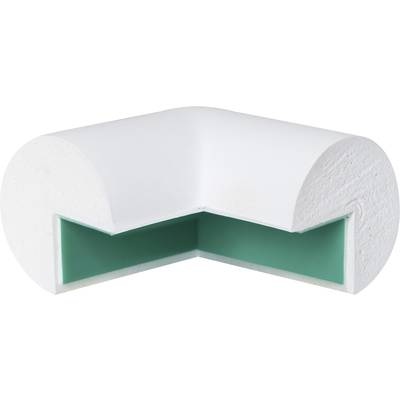 Moravia 422.17.487 MORION-Prallschutz Kreis - Kantenschutz weiß (L x B) 45 mm x 45 mm