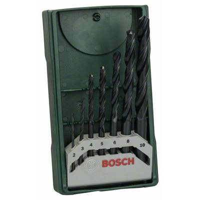 Bosch Accessories 2607019673 HSS Metall-Spiralbohrer-Set 7teilig 2 mm, 3 mm, 4 mm, 5 mm, 6 mm, 8 mm, 10 mm rollgewalzt