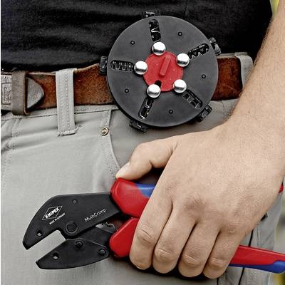 Knipex MULTICRIMP 97 33 01 Crimpzange Unisolierte, offene Steckverbinder, Isolierte Kabelschuhe +