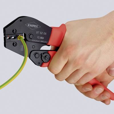 Knipex 97 52 23 Crimpzange Unisolierte Kabelschuhe, Steckverbinder 16 bis 25 mm²