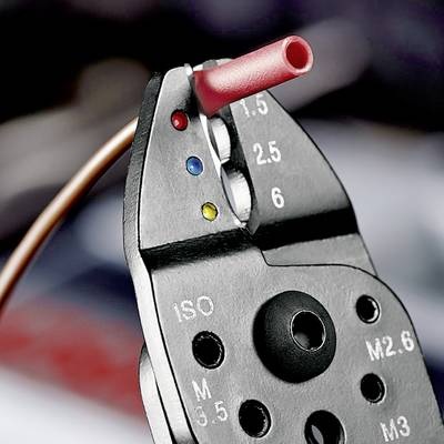 Knipex 97 21 215 Crimpzange Isolierte Kabelschuhe, Isolierte Steckverbinder 0.75 bis 6 mm²