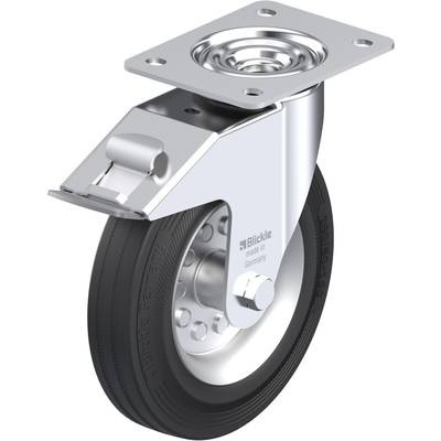Blickle 380055 Stahlblech-Lenkrolle, Ø 200 mm mit Feststeller Ausführung (allgemein) Lenkrolle mit Feststeller