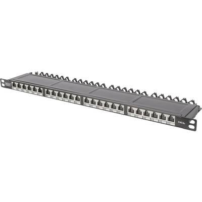 Digitus DN-91624S-SL-EA 24 Port Netzwerk-Patchpanel CAT 6a 0.5 HE