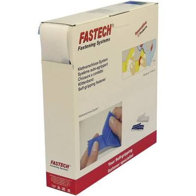 Fastech B50-SK-L-000025 Klettband zum Aufkleben Flauschteil (L x B) 25 m x 50 mm Weiß 25 m