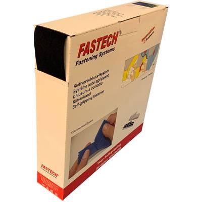 Fastech B50-SK--JV999925 Klettband zum Aufkleben Jersey (L x B) 25 m x 50 mm Schwarz 25 m