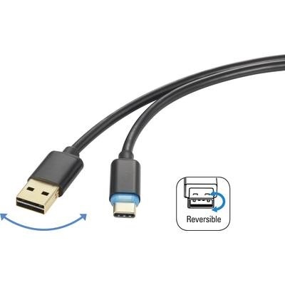 renkforce USB-C™ 2.0 Schnellladekabel 1,5 m