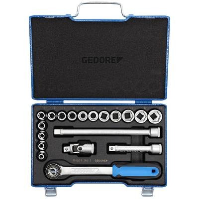 Gedore Steckschlüsselsatz metrisch 1/2 (12.5 mm) 17teilig