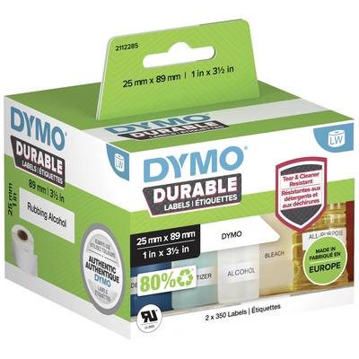 DYMO 1933081 Etiketten Rolle 89 x 25 mm Polypropylen-Folie Weiß 700 St. Permanent Universal-Etiketten, Adress-Etiketten