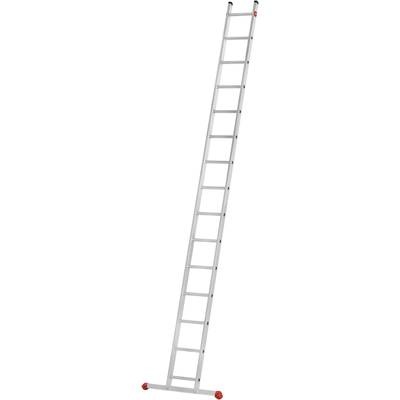 Hailo ProfiStep® uno 7115-007 Aluminium Anlegeleiter Arbeitshöhe (max.): 5.15 m Silber 7.9 kg