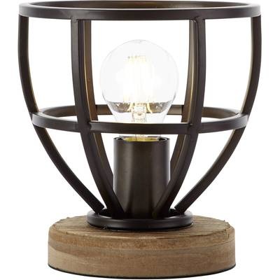 Tischlampe LED E27 40 W EEK: abhängig v. Leuchtmittel (A++ - E) Brilliant Matrix 92610/76 Antik Schwarz