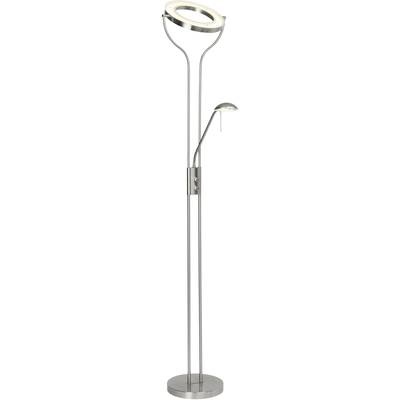 Brilliant Demian G93033/77 LED-Deckenfluter mit Leselampe 18 W Warm-Weiß EEK: LED (A++ - E) Eisen, Chrom