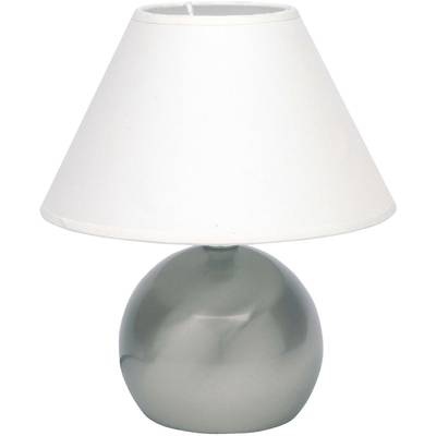 Tischlampe LED E14 40 W EEK: abhängig v. Leuchtmittel (A++ - E) Brilliant Tarifa 62447/05 Edelstahl, Weiß