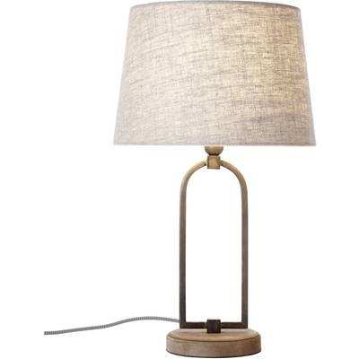 Tischlampe LED E27 40 W EEK: abhängig v. Leuchtmittel (A++ - E) Brilliant Sora 99020/09 Beige