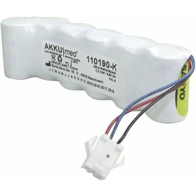 Medizintechnik-Akku Akku Med ersetzt Original-Akku ML2000 Micro Medical 7.2 V 600 mAh