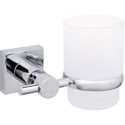 Zahnputzbecher Klebstoff hukk tesa 40257-00000-00 Chrom (glänzend), Weiß (satiniert)