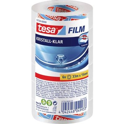tesa C+C 57726-00000-02 Klebefilm Transparent (L x B) 33 m x 15 mm 6 Rolle(n)