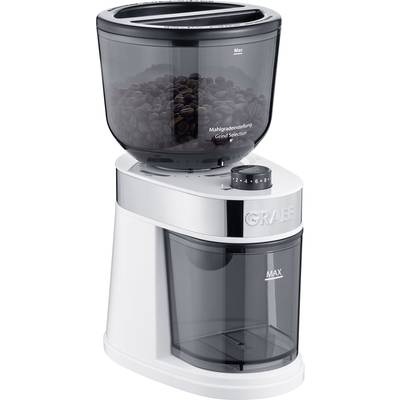 Graef CM201EU CM201EU Kaffeemühle Weiß Edelstahl-Scheibenmahlwerk