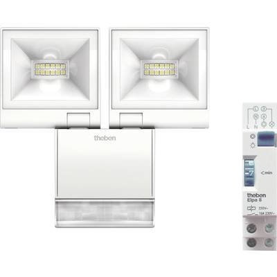 Theben Aktion theLeda S/ELPA 8 9600116 LED-Außenstrahler mit Bewegungsmelder EEK: LED (A++ - E) 20 W Weiß