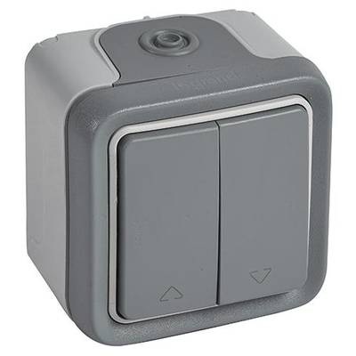 Legrand Jalousie-Schalter/-Taster Plexo Grau 069729